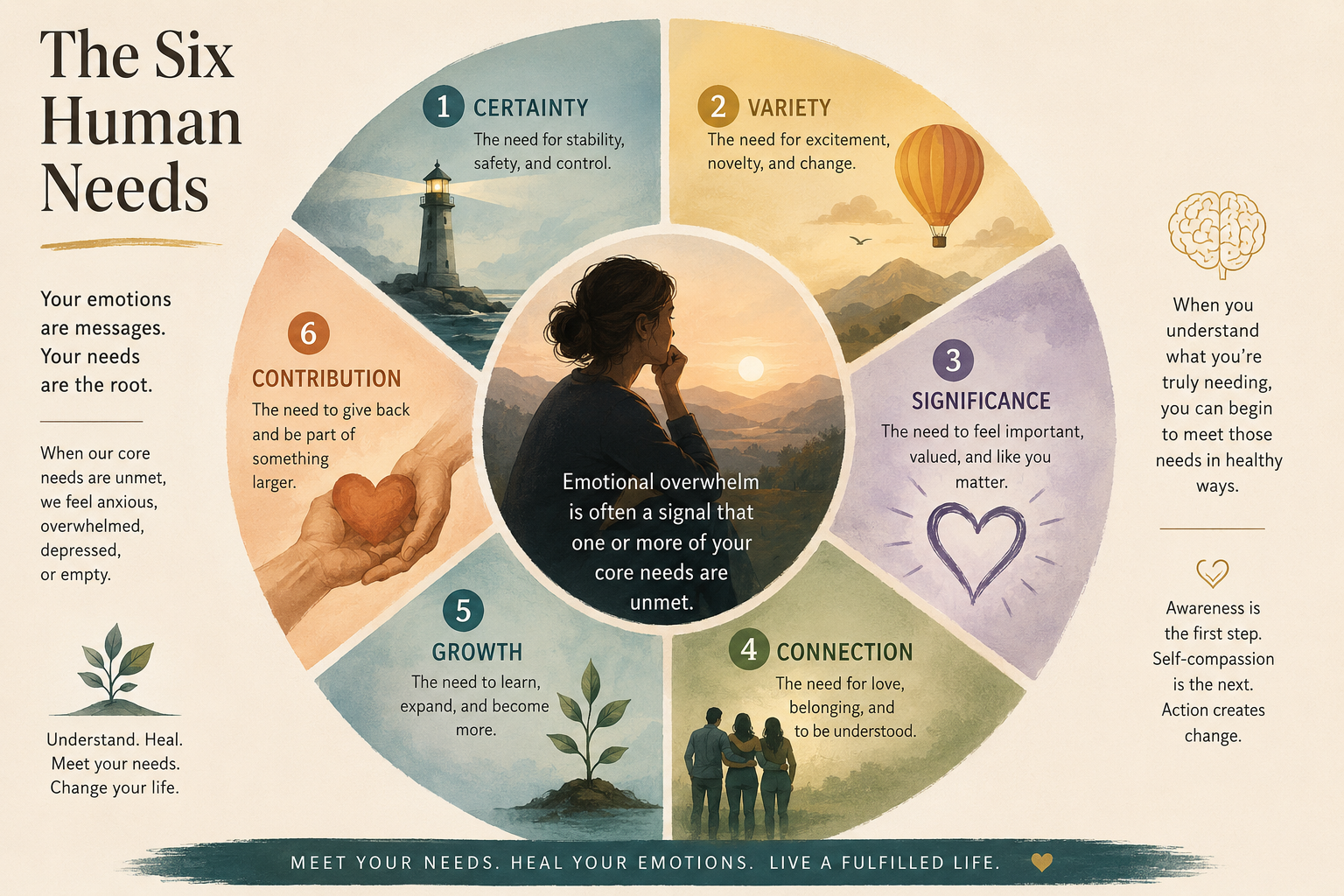  Why You Feel Emotionally Overwhelmed: The Six Human Needs Framework